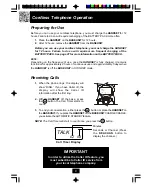 Предварительный просмотр 16 страницы BellSouth MH9110 Owner'S Manual