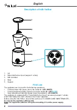 Предварительный просмотр 4 страницы Bellucci LATTE PRO D088 Instruction Book