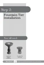 Preview for 8 page of Belmont Garden Louise Cordless Bird Feeder, Fountain & Planter Owner'S Manual