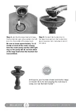 Preview for 10 page of Belmont Garden Louise Cordless Bird Feeder, Fountain & Planter Owner'S Manual