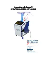 Belmont Medical Technologies Hyperthermia Pump 505 Manual предпросмотр