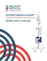 Предварительный просмотр 1 страницы Belmont Medical Technologies HYPERTHERMIA PUMP Operator'S Manual