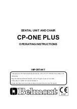 Предварительный просмотр 1 страницы Belmont CP-ONE PLUS Operating Instructions Manual