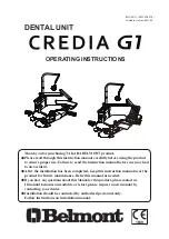 Belmont CREDIA G1 Operating Instructions Manual предпросмотр