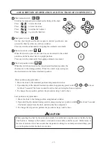 Предварительный просмотр 21 страницы Belmont SP-CLEO II Operating Instructions Manual