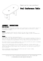 Предварительный просмотр 1 страницы Belnick Conference Table GC-TL1035-MHG-GG Assembly Instructions