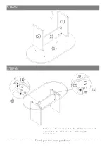 Предварительный просмотр 3 страницы Belnick Conference Table GC-TL1035-MHG-GG Assembly Instructions