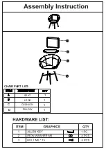 Предварительный просмотр 3 страницы Belnick RATTAN TW-VN017-TAN-BK-GG Assembly Instructions