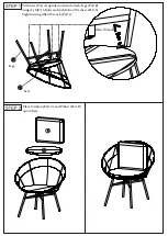 Предварительный просмотр 4 страницы Belnick RATTAN TW-VN017-TAN-BK-GG Assembly Instructions