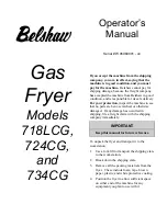 Belshaw Brothers 718LCG Operator'S Manual предпросмотр