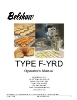 Preview for 3 page of Belshaw Brothers F-YRD F0050000 Operator'S Manual