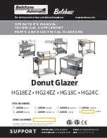 Preview for 1 page of Belshaw Brothers HG18C Operator’S Manual, Technical Supplement, Parts And Electrical Diagrams