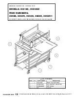 Preview for 30 page of Belshaw Brothers HG18C Operator’S Manual, Technical Supplement, Parts And Electrical Diagrams