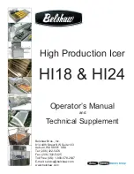 Предварительный просмотр 1 страницы Belshaw Brothers HI18 Operator'S Manual