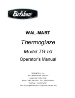 Belshaw Brothers TG 50 Operator'S Manual предпросмотр