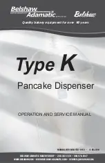 Preview for 12 page of Belshaw Brothers Type K Operation And Service Manual