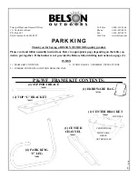 Belson Outdoors Park King Assembly Instructions предпросмотр