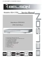 Belson BSA-3750 Service Manual preview