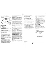 Предварительный просмотр 1 страницы Belson Flamingo HN-1250S Use And Care Book