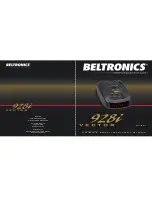Beltronics 928i Vector Owner'S Manual preview