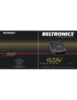 Предварительный просмотр 1 страницы Beltronics 928i Vector Owner'S Manual