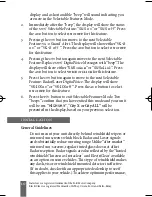 Preview for 10 page of Beltronics E936CS Operating Instructions Manual