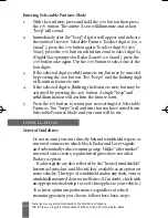 Preview for 10 page of Beltronics Express E916CS Operating Instructions Manual