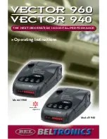 Beltronics V940 Operating Instructions Manual preview