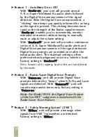 Preview for 13 page of Beltronics V940 Operating Instructions Manual