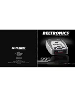 Preview for 1 page of Beltronics V995 Owner'S Manual