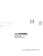 Preview for 30 page of Beltronics Vector 970 Operating Instructions Manual