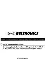 Preview for 33 page of Beltronics Vector 970 Operating Instructions Manual