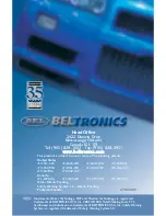 Предварительный просмотр 1 страницы Beltronics Vector 985 Operating Instructions Manual