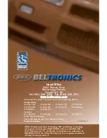 Beltronics Vector 990 Operating Instructions Manual предпросмотр