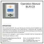 Предварительный просмотр 1 страницы Beluk BLR-CX Operation Manual