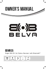 Belva BDMRS5 Owner'S Manual предпросмотр