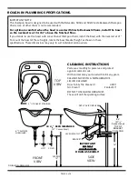 Предварительный просмотр 4 страницы Belvedere 8400 BACKWASH SHAMPOO BOWL Quick Start Manual