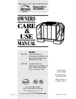 BEMIS 336 500 Owner'S Care & Use Manual preview