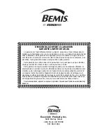 Preview for 48 page of BEMIS 336 500 Owner'S Care & Use Manual