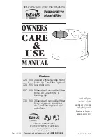 BEMIS 726 000 Owner'S Care & Use Manual preview