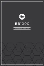 Preview for 1 page of BEMIS bioBedet BB1000 Owner'S Manual