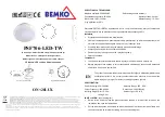 Предварительный просмотр 1 страницы BEMKO PSF706-LED-TW Instruction Manual