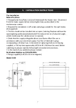 Preview for 9 page of bemodern 2100 Installation And Operation Instructions Manual