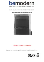 Предварительный просмотр 1 страницы bemodern 2599MS Installation And User Instruction Manual