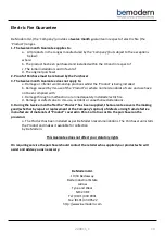 Preview for 10 page of bemodern 3062 Instructions For Operation Manual