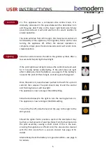 Предварительный просмотр 5 страницы bemodern 600CF User Instructions