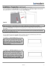 Preview for 6 page of bemodern 750 3SL FIRE Instructions For Installation Manual