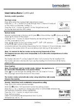 Preview for 17 page of bemodern Pryzm 1000 Instructions For Use Manual