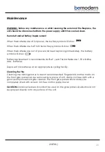 Preview for 20 page of bemodern Pryzm 1000 Instructions For Use Manual