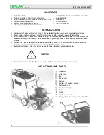 Preview for 2 page of Benassi AF 100 Operation And Maintenance Manual